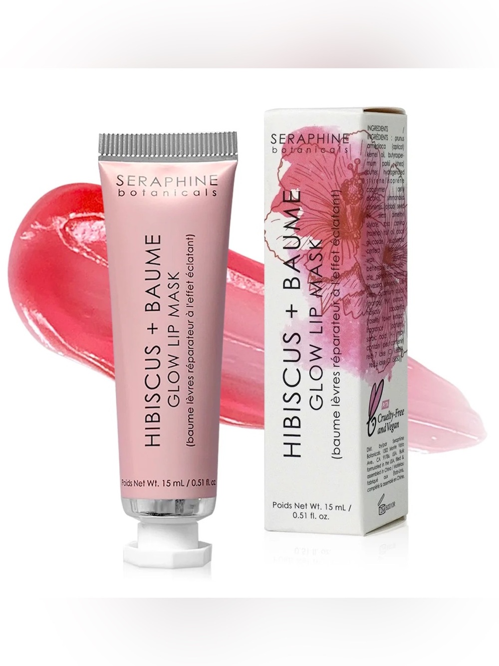 Seraphine Botanicals Hibiscus + Baume Glow Lip Mask